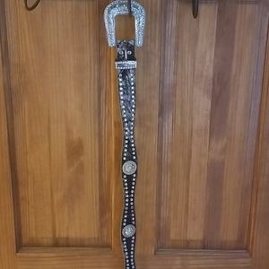 GUC Ladies Rhinestone Belt with camo pattern